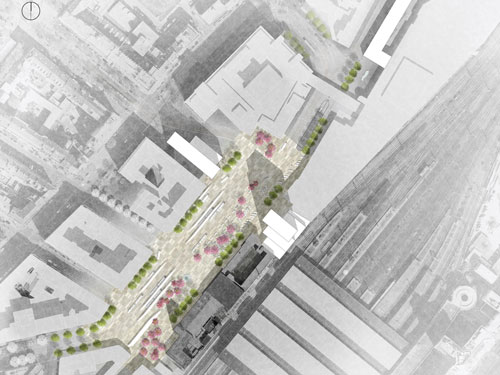 Visualisierung Bahnhofvorplatz Düsseldorf